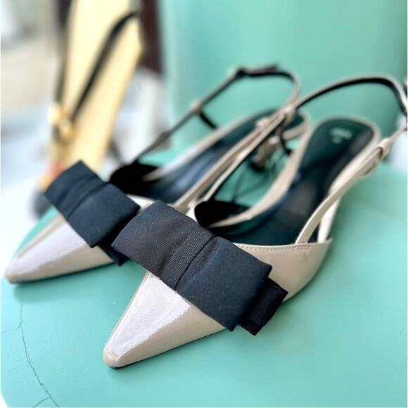ZARA Pointed Toe Slingbacks NWT - Picture 1 of 16